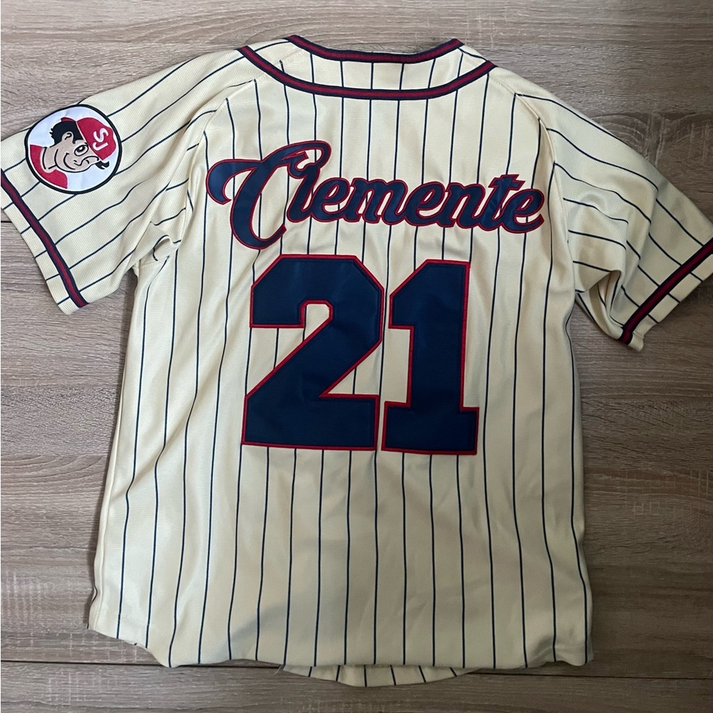 Vintage Headgear Classics Roberto Clemente #21 Senadores Baseball Jersey XS - Picture 3 of 6